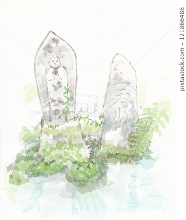 中山道禦岳宿路上喝淡水 121866486