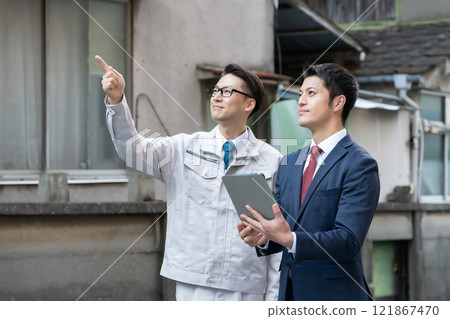 商人西裝工作服2人 121867470