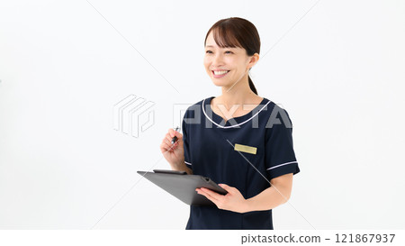 Esthetician, uniform, counseling 121867937