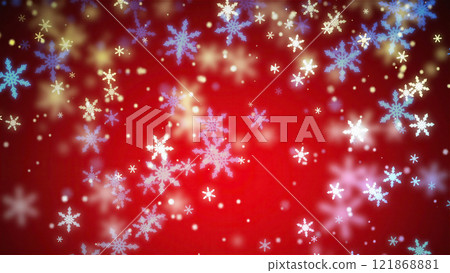 Snowing background_red 121868881