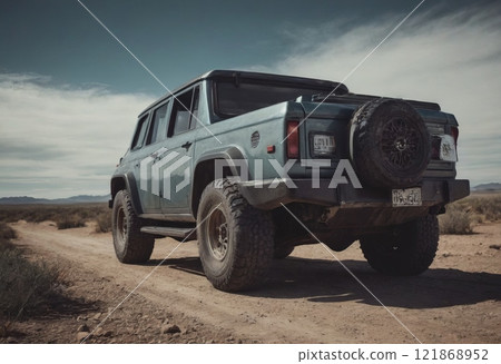 old vintage car on road travel old vintage car on road travel 121868952