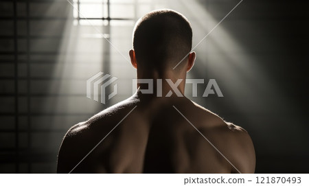 Prison life: inmate experience, confined environment, solitary routine, justice system, correctional facility, human struggle, locked cell, limited freedom, criminal reform, structured regimen. Prison life: inmate experience, confined environment, solitary routine, justice system, correctional facility, human struggle, locked cell, limited freedom, criminal reform, structured regimen. 121870493