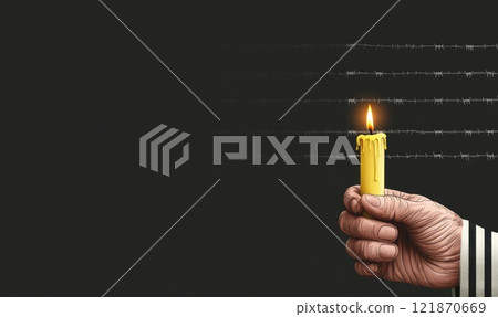 Remembrance day: honoring Holocaust victims, survivors, reflecting on importance of memory, education to prevent future atrocities while promoting tolerance, peace, understanding across communities. Remembrance day: honoring Holocaust victims, survivors, reflecting on importance of memory, education to prevent future atrocities while promoting tolerance, peace, understanding across communities. 121870669