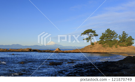 Winter at Tateishi Park, a scenic spot in Yokosuka City 121870749