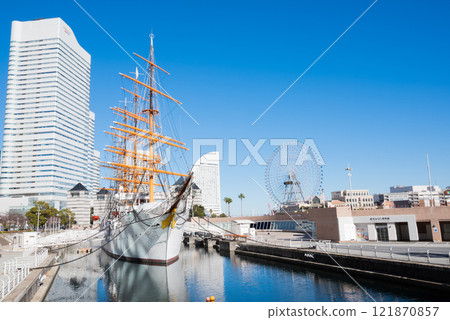 The Nippon Maru, anchored in Sakuragicho, Yokohama. The Nippon Maru, anchored in Sakuragicho, Yokohama. 121870857