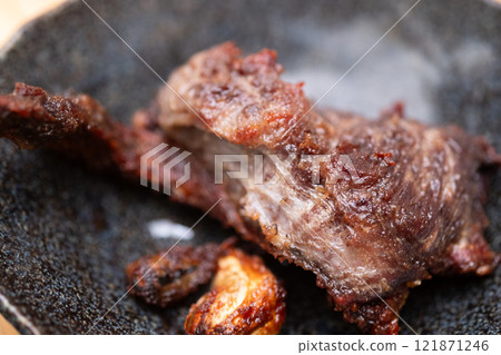 Deep fried venison (stock photo) 121871246