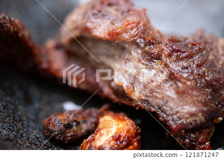Deep fried venison (stock photo) 121871247
