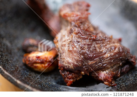 Deep fried venison (stock photo) 121871248