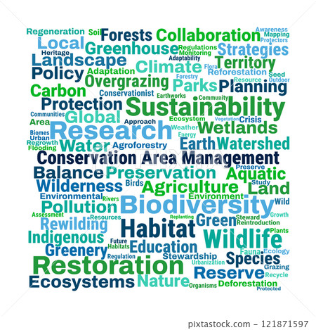 Conservation Area Management Word Cloud Conservation Area Management Word Cloud 121871597