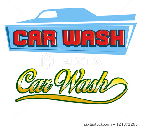 car wash logo design with inscription set. vector illustration car wash logo design with inscription set. vector illustration 121872263