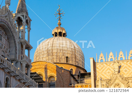 Basilica San Marco close-up, Venice, Italy 121872564
