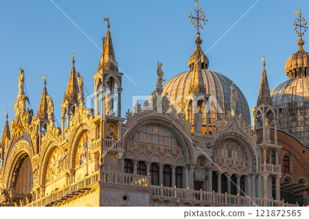 Basilica San Marco close-up, Venice, Italy 121872565