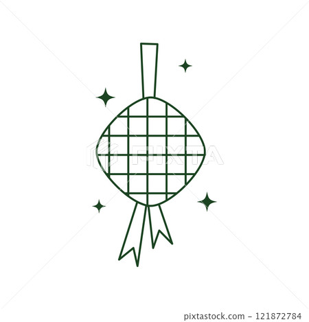 Ketupat or rice dumpling icon Ketupat or rice dumpling icon 121872784