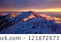 Purple ridge of Mount Jigatake 121872873