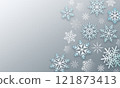 Snowflake background gray 121873413