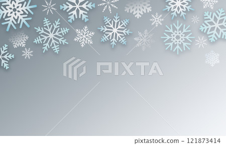Snowflake background gray Snowflake background gray 121873414