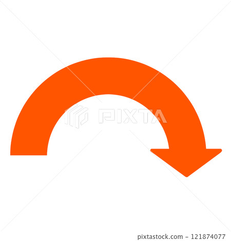 半圓曲線箭頭圖解 半圓曲線箭頭圖解 121874077