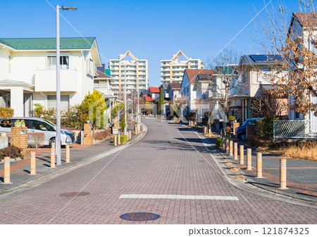 無電線桿小鎮的形象 無電線桿小鎮的形象 121874325