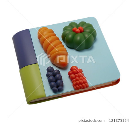 3D illustration of a book, pencil symbolizing business, finance, and success isolated on white background 121875334