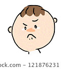 Teary-eyed boy 121876231