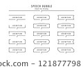 A set of speech bubbles that can be used for titles, etc. 121877798