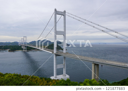 The Setouchi Shimanami Kaido seen from Itoyama Observatory The Setouchi Shimanami Kaido seen from Itoyama Observatory 121877883