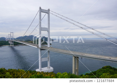 The Setouchi Shimanami Kaido seen from Itoyama Observatory The Setouchi Shimanami Kaido seen from Itoyama Observatory 121877884