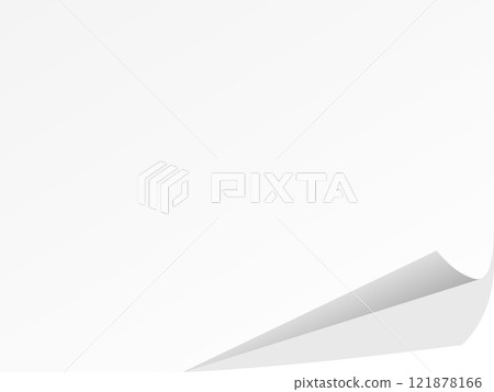 White sticky note frame with turned up edges 4:3 White sticky note frame with turned up edges 4:3 121878166