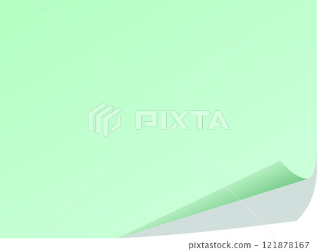 Light green sticky note frame with curled edges 4:3 Light green sticky note frame with curled edges 4:3 121878167