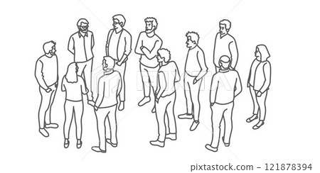 Corporate professional team, colleagues 121878394
