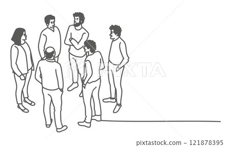 Business team success, discussing something. Business team success, discussing something. 121878395