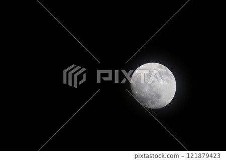 Close up moon on the Black sky Close up moon on the Black sky 121879423
