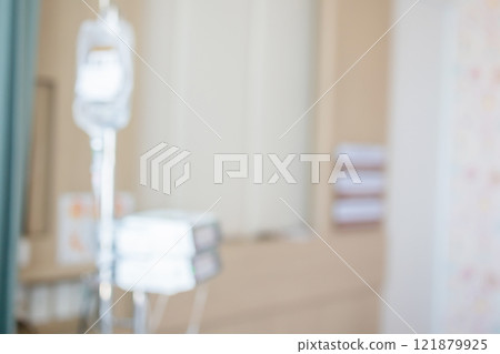hospital room interior abstract blur for background 121879925