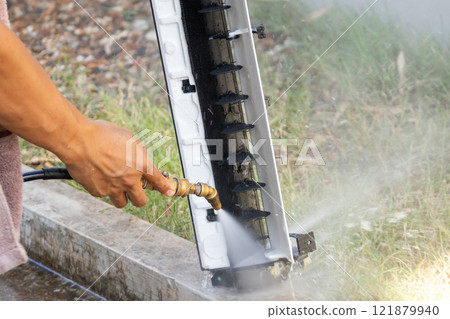 air conditioning cleaning service with water spray air conditioning cleaning service with water spray 121879940