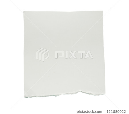 White ripped paper torn edges strips isolated on white background 121880022