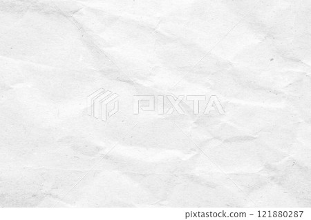 Abstract white crumpled and creased recycle paper texture background Abstract white crumpled and creased recycle paper texture background 121880287