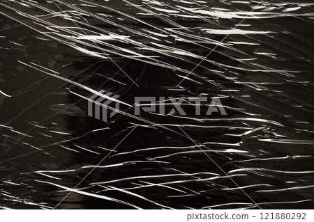 transparent plastic film wrap overlay texture background transparent plastic film wrap overlay texture background 121880292