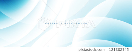 White and blue abstract modern wide background with circle shapes. White and blue abstract modern wide background with circle shapes. 121882545