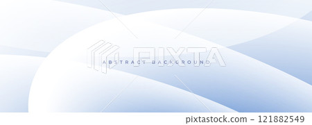 White and soft blue modern abstract background with curves and wave shapes. White and soft blue modern abstract background with curves and wave shapes. 121882549