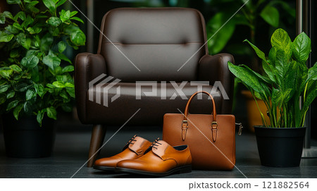 Stylish Office Setup 121882564