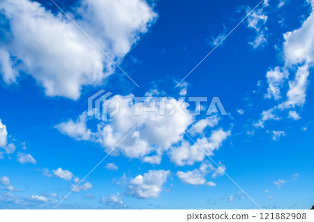 Clouds floating in the blue sky Clouds floating in the blue sky 121882908