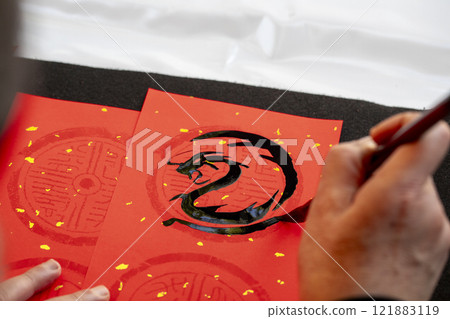 過年，書法家，手寫春聯，書法，書法，過年：過年，書法家，手寫春聯，書法，過年 121883119