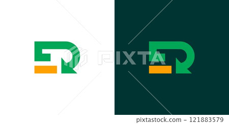 Recycle ER logo design is unique and modern 121883579
