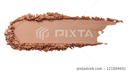 A smooth chocolate makeup foundation smear swatch showcases the latest beauty trends 121884691