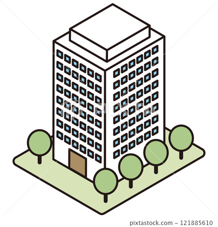 Three-dimensional apartment illustration 121885610