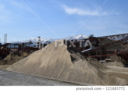 Crushed stone factory Construction material production site Crushed stone factory Construction material production site 121885772