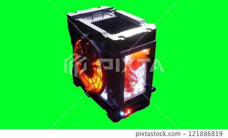 Growing a fetus, baby in a futuristic capsule. genetic engineering concept. 3d rendering Growing a fetus, baby in a futuristic capsule. genetic engineering concept. 3d rendering 121886819