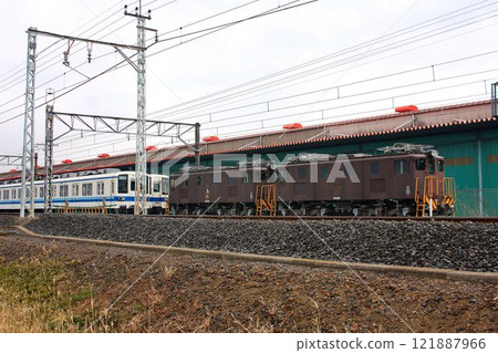 The electric locomotive ED5080, which also played an active role in the construction of Narita Airport The electric locomotive ED5080, which also played an active role in the construction of Narita Airport 121887966