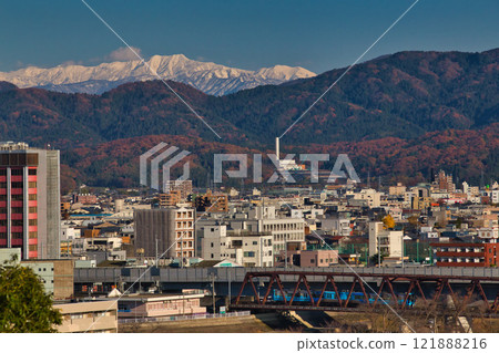 Autumn cityscape from Mt. Asuwayama Autumn cityscape from Mt. Asuwayama 121888216