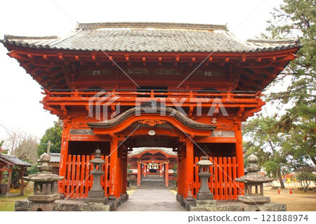 萩市街景 金穀神社 121888974